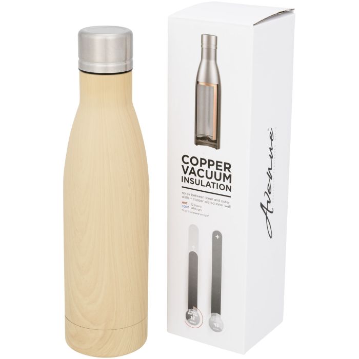 Vasa 500 ml wood-look copper vacuum insulated bottle Vasa 500 ml wood-look copper vacuum insulated bottle