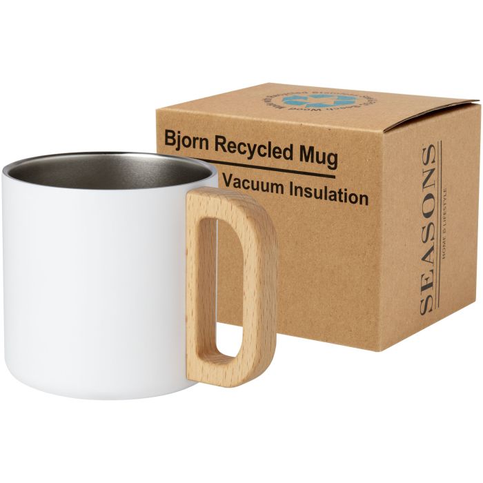 Bjorn 360 ml RCS certified recycled stainless steel mug with copper vacuum insulation Bjorn 360 ml RCS certified recycled stainless steel mug with copper vacuum insulation