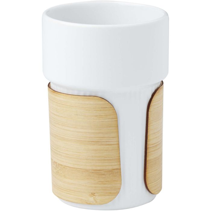 Fika 340 ml tumbler with bamboo sleeve Fika 340 ml tumbler with bamboo sleeve