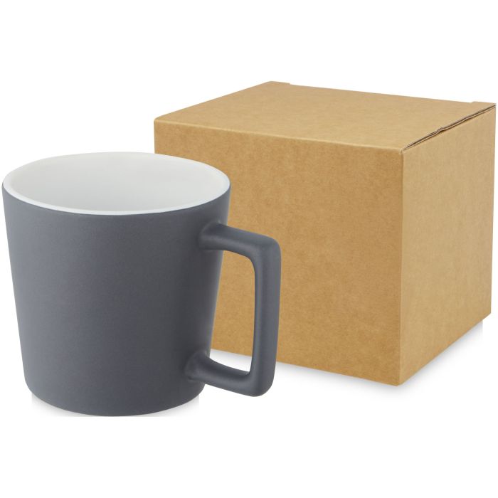 Cali 370 ml ceramic mug with matt finish Cali 370 ml ceramic mug with matt finish