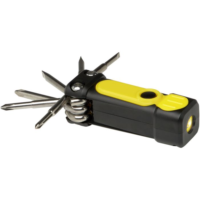 Octo 8-in-1 RCS recycled plastic screwdriver set with torch Octo 8-in-1 RCS recycled plastic screwdriver set with torch