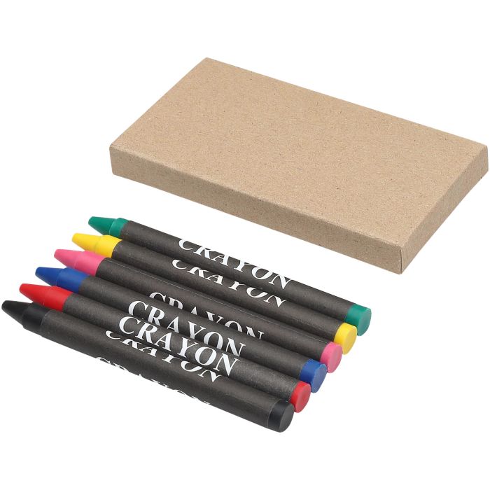 Ayo 6-piece coloured crayon set Ayo 6-piece coloured crayon set