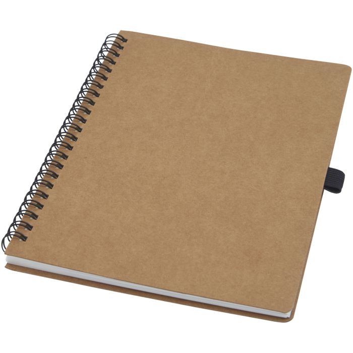 Cobble A5 wire-o recycled cardboard notebook with stone paper Cobble A5 wire-o recycled cardboard notebook with stone paper