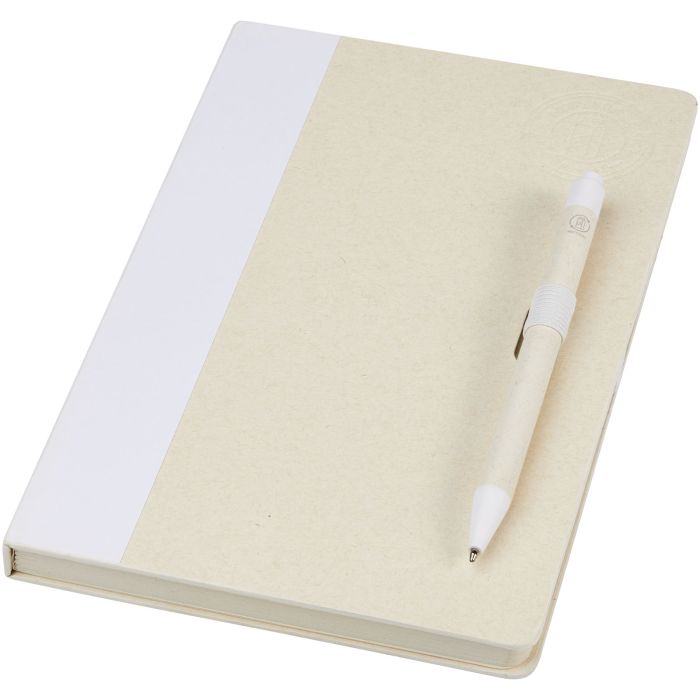 Dairy Dream A5 size reference recycled milk cartons notebook and ballpoint pen set Dairy Dream A5 size reference recycled milk cartons notebook and ballpoint pen set