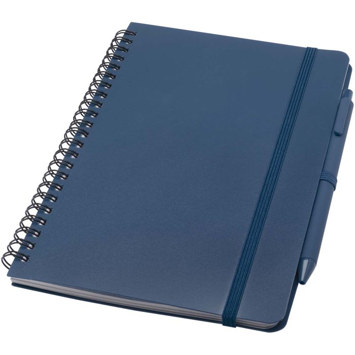 Thalaasa A5 ocean-bound hard cover notebook with ballpoint pen (black ink) Thalaasa A5 ocean-bound hard cover notebook with ballpoint pen (black ink)