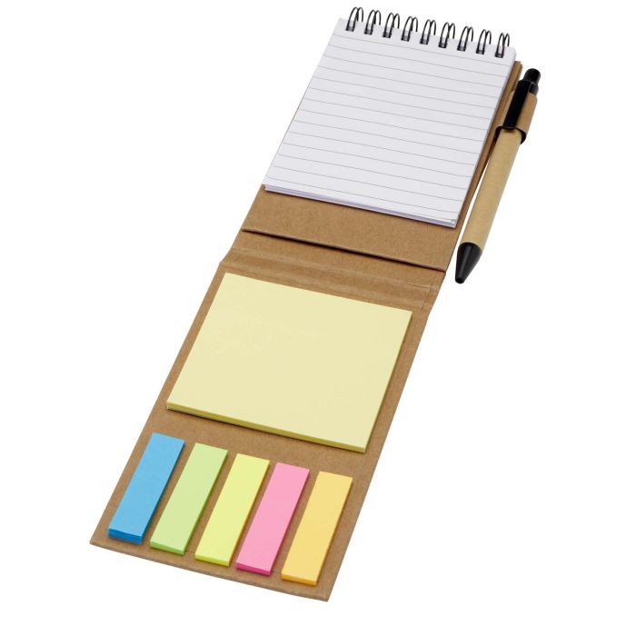 Flipper sticky notepad with ballpoint pen (black ink) Flipper sticky notepad with ballpoint pen (black ink)