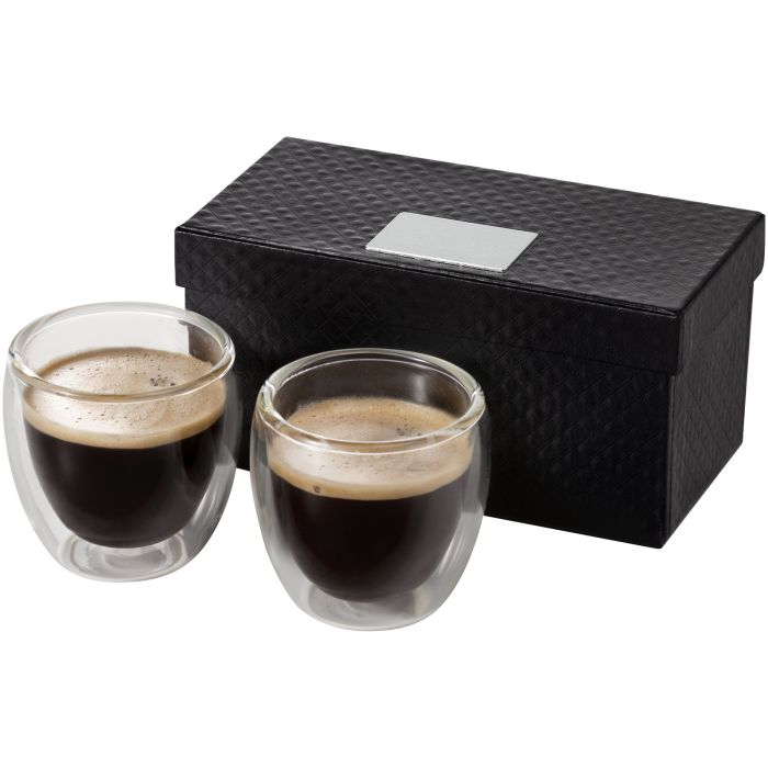 Boda 2-piece glass espresso cup set Boda 2-piece glass espresso cup set