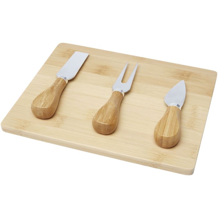 Ement bamboo cheese board and tools Ement bamboo cheese board and tools