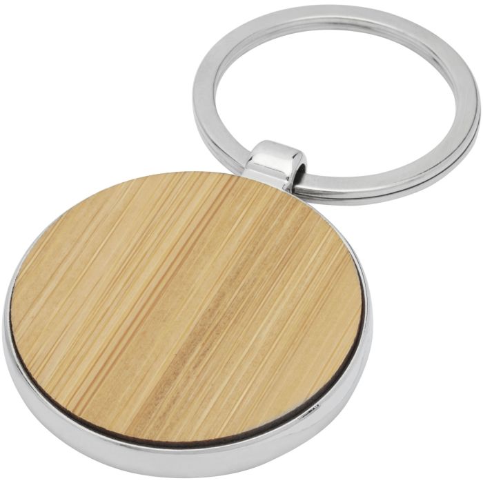Nino bamboo round keychain Nino bamboo round keychain
