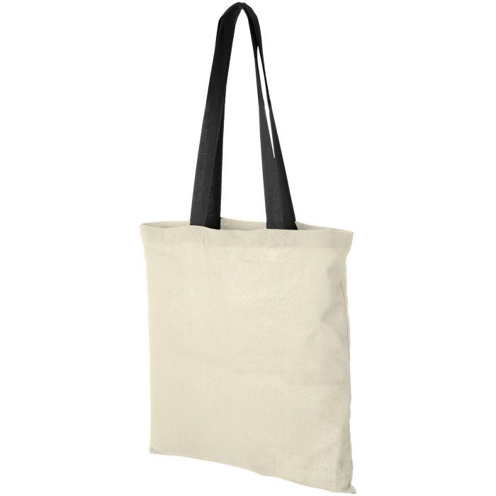 Nevada 100 g/m² cotton tote bag coloured handles 7L Nevada 100 g/m² cotton tote bag coloured handles 7L