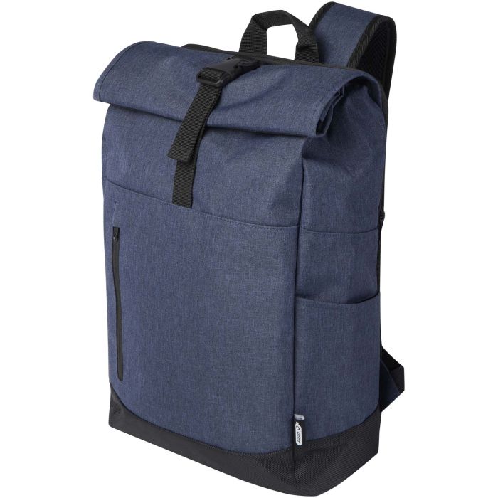 Hoss 15.6" GRS recycled roll-up laptop backpack 12L Hoss 15.6" GRS recycled roll-up laptop backpack 12L
