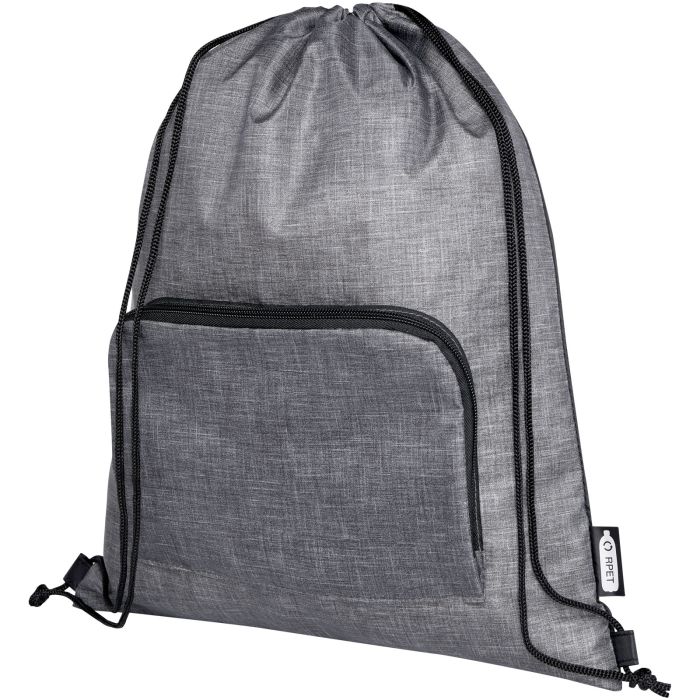 Ash recycled foldable drawstring bag 7L Ash recycled foldable drawstring bag 7L