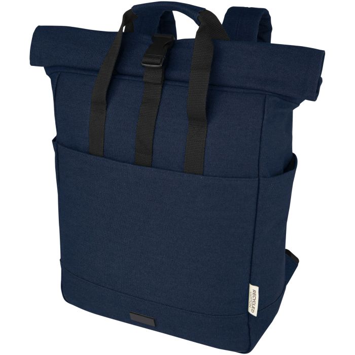Joey 15” GRS recycled canvas rolltop laptop backpack 15L Joey 15” GRS recycled canvas rolltop laptop backpack 15L