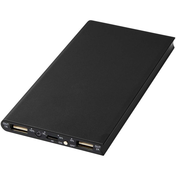 Plate 8000 mAh aluminium power bank Plate 8000 mAh aluminium power bank