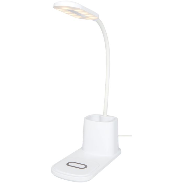 Bright desk lamp and organizer with wireless charger Bright desk lamp and organizer with wireless charger