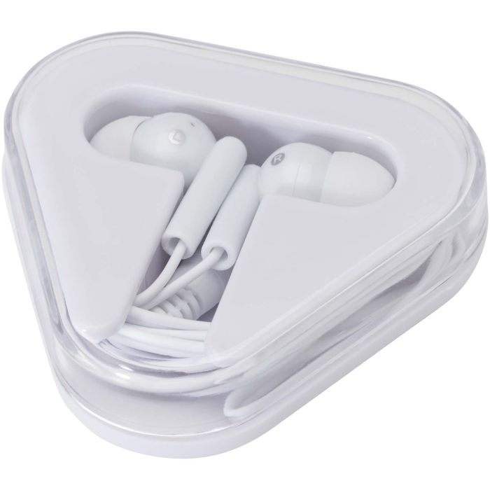 Rebel earbuds with recycled plastic storage box Rebel earbuds with recycled plastic storage box