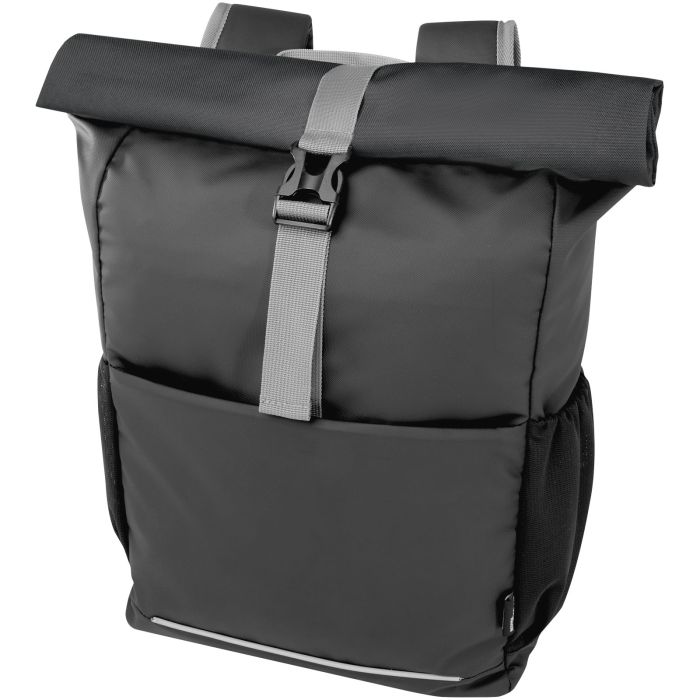 Aqua 15" GRS recycled water resistant roll-top bike bag 20L Aqua 15" GRS recycled water resistant roll-top bike bag 20L