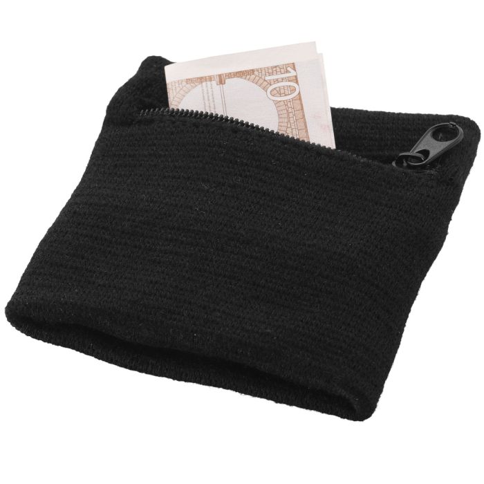 Brisky performance wristband with zippered pocket Brisky performance wristband with zippered pocket