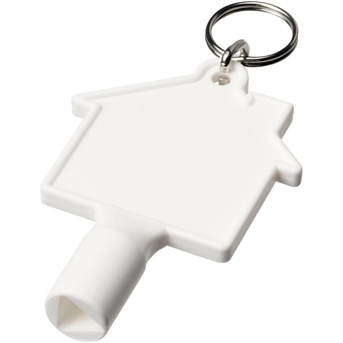 Maximilian house-shaped recycled utility key keychain Maximilian house-shaped recycled utility key keychain