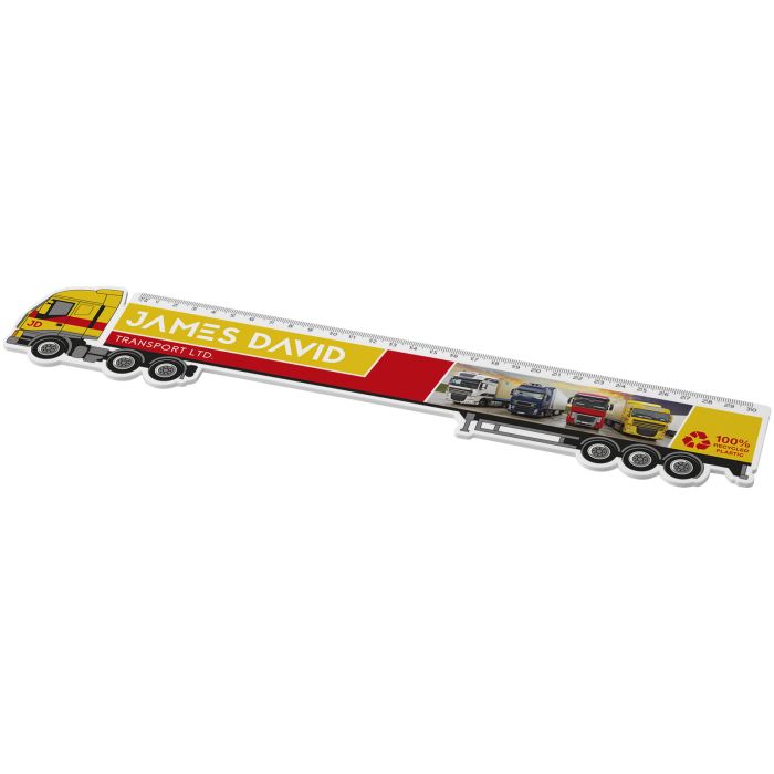 Tait 30cm lorry-shaped recycled plastic ruler Tait 30cm lorry-shaped recycled plastic ruler