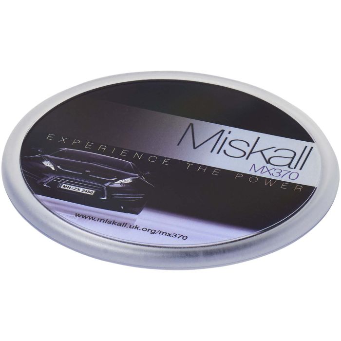 Ellison round plastic coaster with paper insert Ellison round plastic coaster with paper insert
