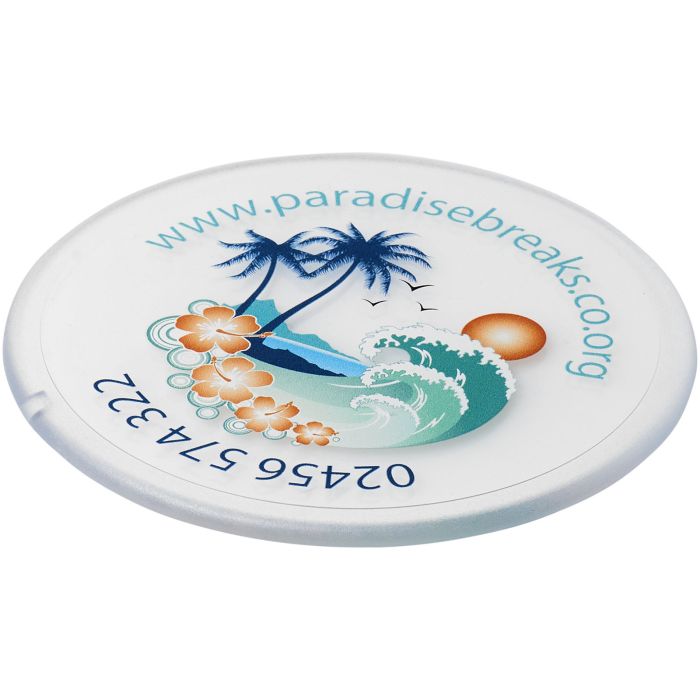 Renzo round plastic coaster Renzo round plastic coaster