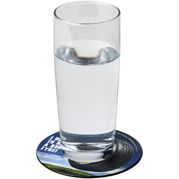 Brite-Mat® round coaster with tyre material Brite-Mat® round coaster with tyre material