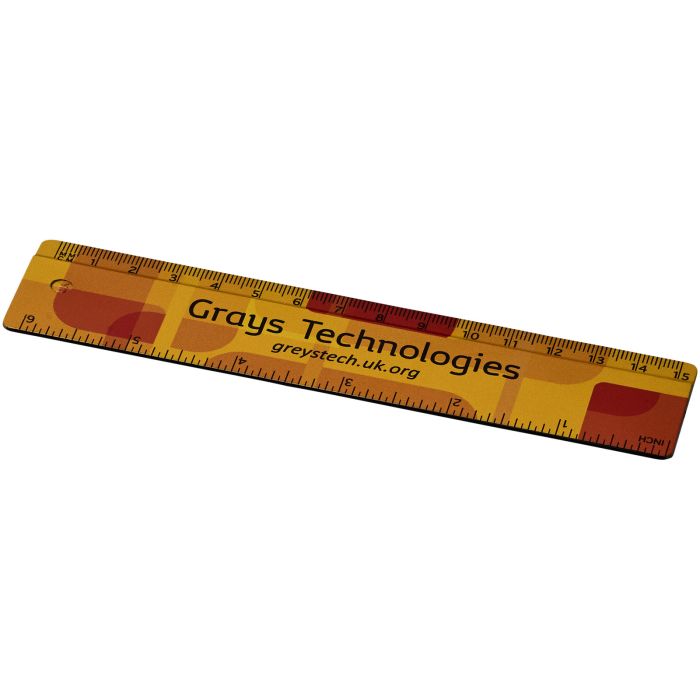Terran 15 cm ruler from 100% recycled plastic Terran 15 cm ruler from 100% recycled plastic