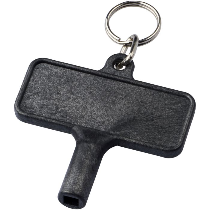 Largo plastic radiator key with keychain Largo plastic radiator key with keychain