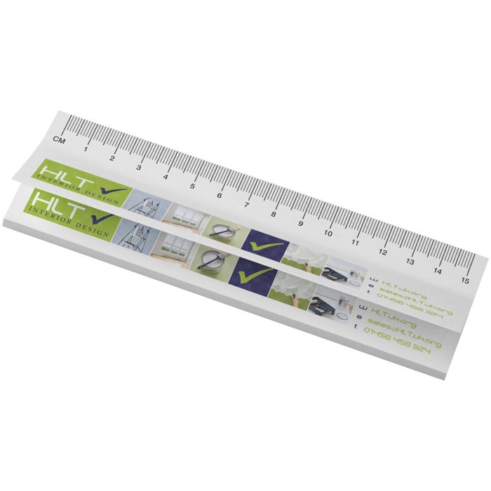 Sticky-Mate® recycled sticky notes with printed 15 cm ruler Sticky-Mate® recycled sticky notes with printed 15 cm ruler