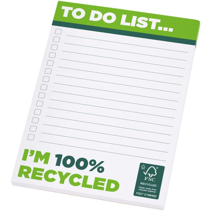 Desk-Mate® A6 recycled notepad Desk-Mate® A6 recycled notepad