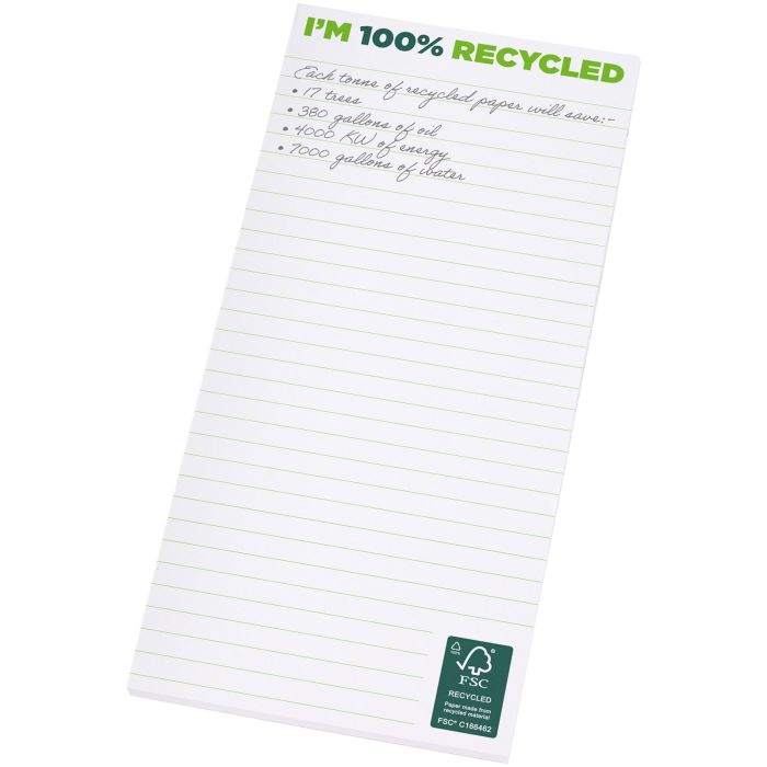 Desk-Mate® 1/3 A4 recycled notepad Desk-Mate® 1/3 A4 recycled notepad