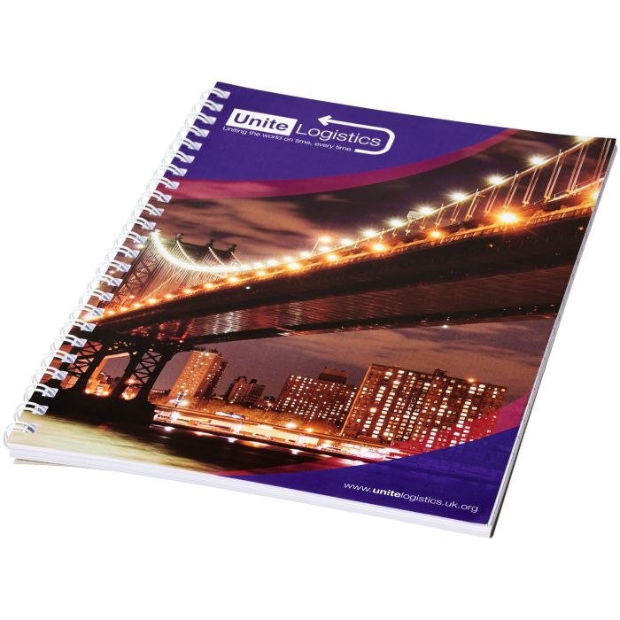 Desk-Mate® A4 spiral notebook with printed back cover Desk-Mate® A4 spiral notebook with printed back cover