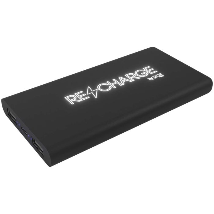 SCX.design P40 10.000 mAh light-up wireless rubber power bank SCX.design P40 10.000 mAh light-up wireless rubber power bank