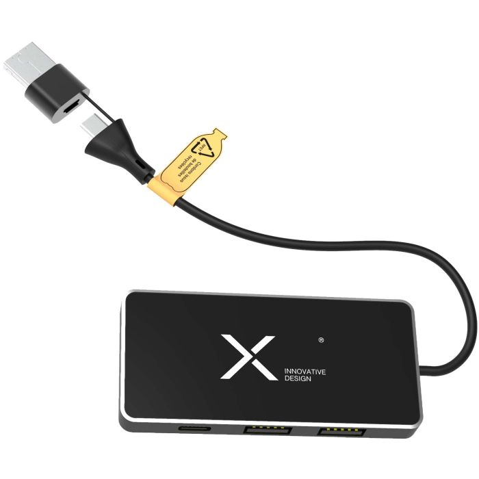 SCX.design H20 8-in-1 USB hub with dual input and 6-ports SCX.design H20 8-in-1 USB hub with dual input and 6-ports