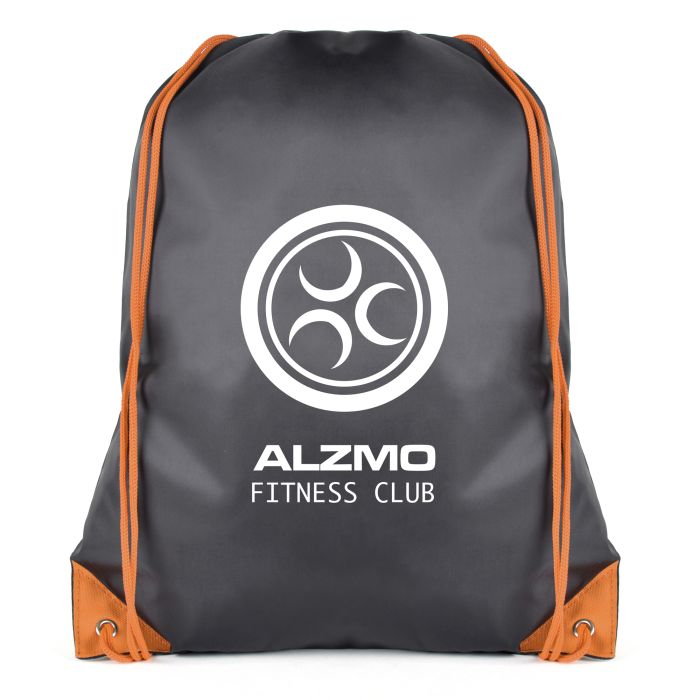 Black Coloured Trim Pegasus Drawstring Bag Black Coloured Trim Pegasus Drawstring Bag