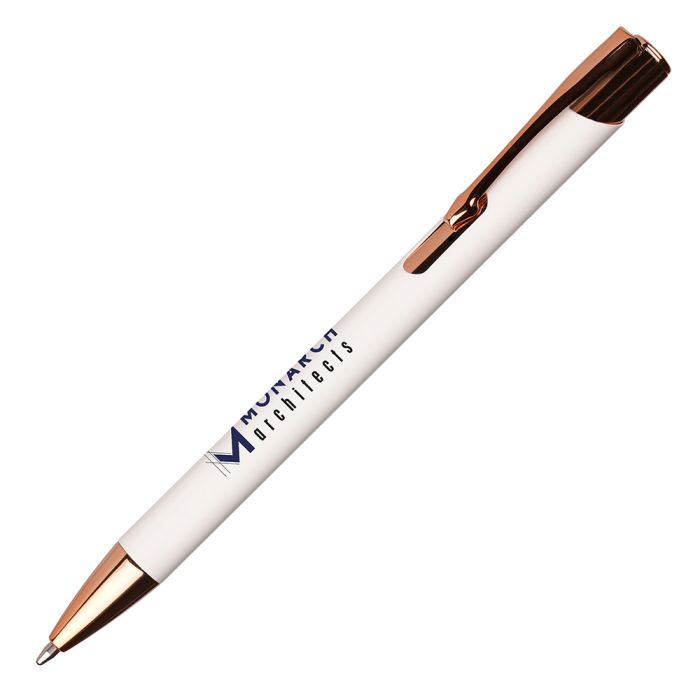 Beck Rose Gold Ball Pen-WHITE Beck Rose Gold Ball Pen-WHITE