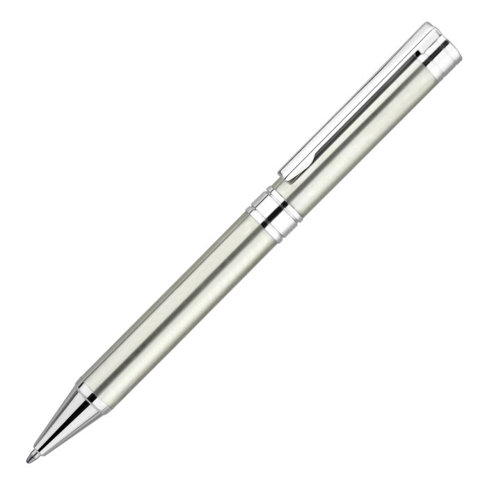 Admiral With Hinged Clip Ball Pen-STEEL Admiral With Hinged Clip Ball Pen-STEEL