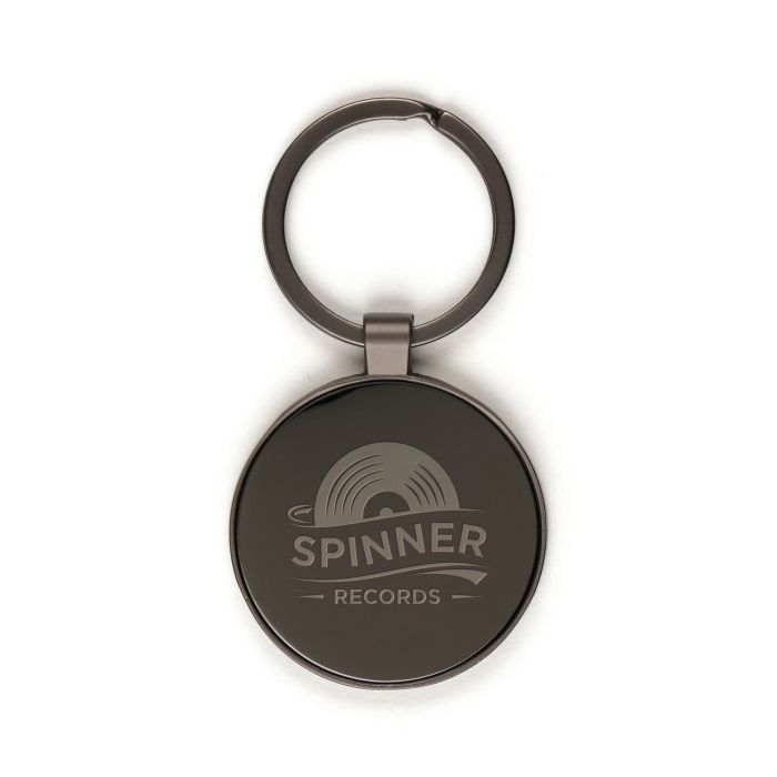 Circular Gun Metal Keyring Circular Gun Metal Keyring