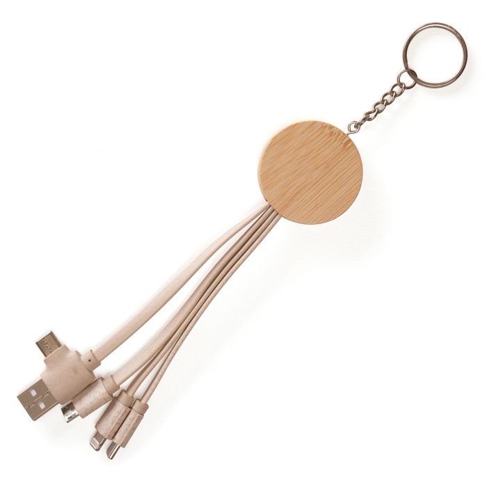 USB-C Round Bamboo And Wheat Straw Charger USB-C Round Bamboo And Wheat Straw Charger